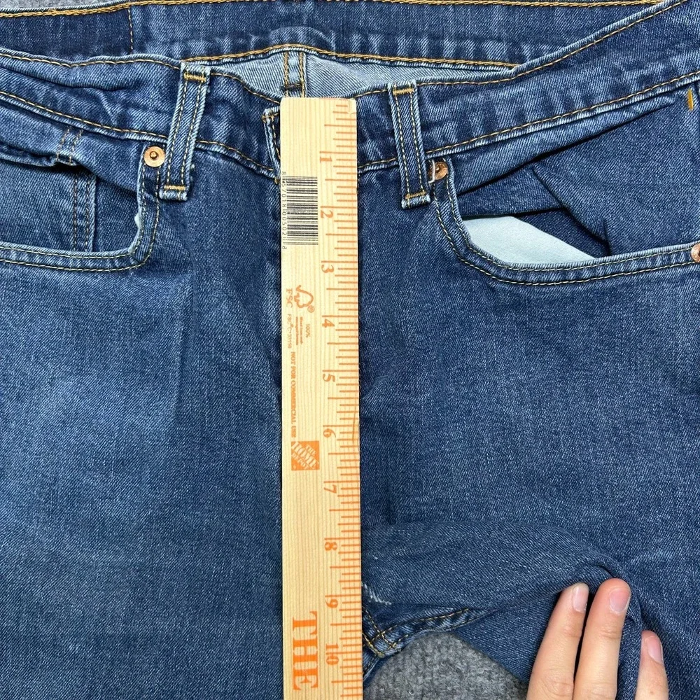 Levi's 505 Straight Jeans Men's Blue Denim Pockets Classic Zip Fly Y2K - 32X28.5